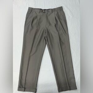 Lauren Ralph Lauren Mens 36Wx30L Plaid Pleated Cuffed Dress Pants